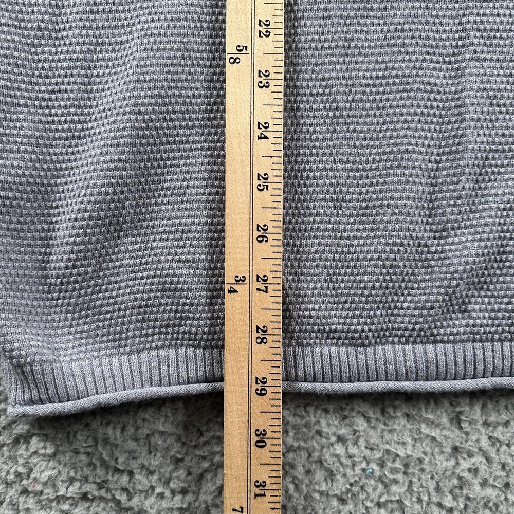 Wellen Huckberry Sweater Mens XL Gray Cotton Cashmere Waffle Knit Pullover - Picture 8 of 11